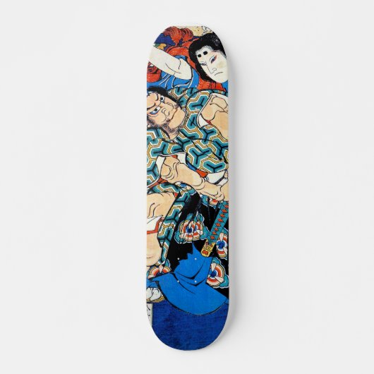 Katsushika Hokusai samurai-bossen in azië Persoonlijk Skateboard (Voorkant)