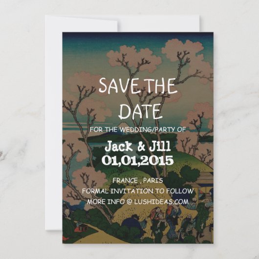 Katsushika Hokusai Save The Date (Voorkant)