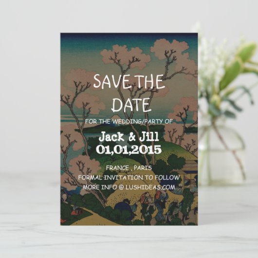 Katsushika Hokusai Save The Date (Staand voorkant)