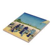 Katsushika Hokusai - Sazai hal, Tempels 500 Rakan Tegeltje (Zijkant)