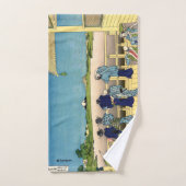 Katsushika Hokusai - Sazai hal, Temple 500 Rakan Bad Handdoek (Handdoek)