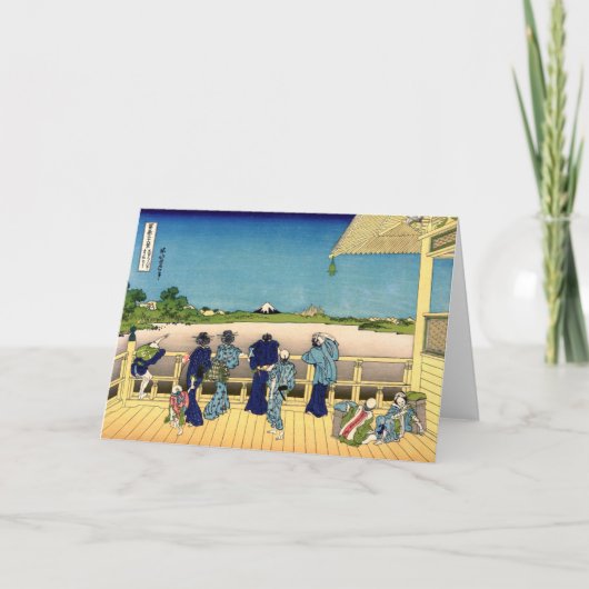 Katsushika Hokusai - Sazai hal, Temple 500 Rakan Kaart (Voorkant)