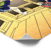 Katsushika Hokusai - Sazai hal, Temple 500 Rakan Poster (Hoek)