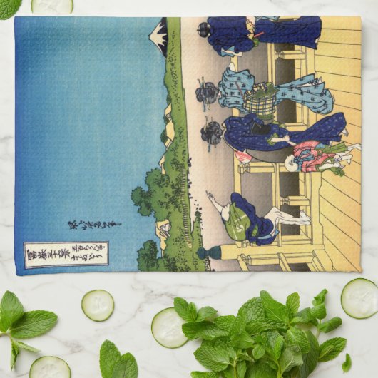 Katsushika Hokusai - Sazai hal, Temple 500 Rakan Theedoek (Gevouwen)