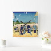 Katsushika Hokusai - Sazai hal, Temple 500 Rakan Vierkante Klok (Huis)