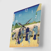 Katsushika Hokusai - Sazai hal, Temple 500 Rakan Vierkante Klok (Hoek)