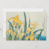 Katsushika Hokusai - Sprinkhaan en Iris Bedankkaart (Voorkant)