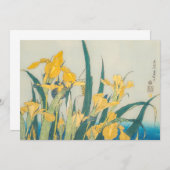 Katsushika Hokusai - Sprinkhaan en Iris Bedankkaart (Voorkant / Achterkant)