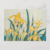 Katsushika Hokusai - Sprinkhaan en Iris Briefkaart (Voorkant)