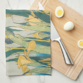 Katsushika Hokusai - Sprinkhaan en Iris Theedoek (Quarter Fold)