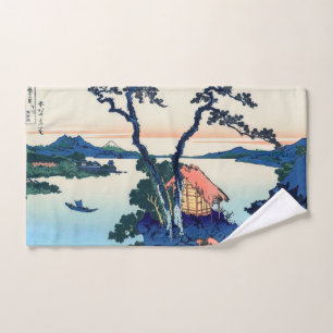 Katsushika Hokusai - Suwa-meer in de provincie Shi Bad Handdoek