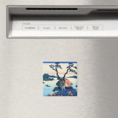 Katsushika Hokusai - Suwa-meer in de provincie Shi Magneet (Insitu (Vaatwasser))