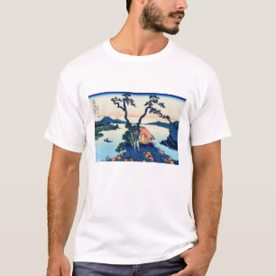 Katsushika Hokusai - Suwa-meer in de provincie Shi T-shirt