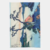 Katsushika Hokusai - Suwa-meer in de provincie Shi Theedoek (Verticaal)