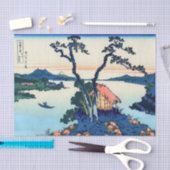 Katsushika Hokusai - Suwa-meer in de provincie Shi Tissuepapier (Craft)