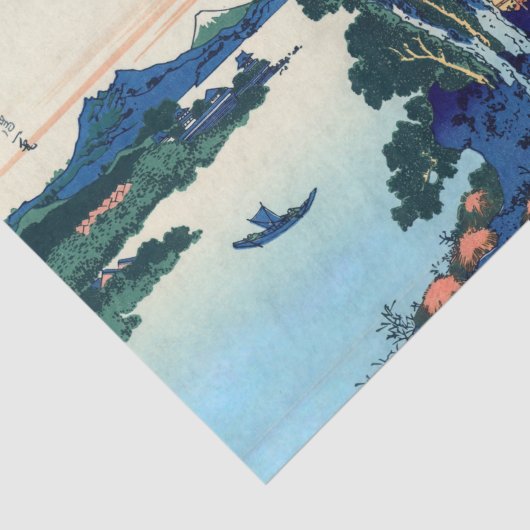 Katsushika Hokusai - Suwa-meer in de provincie Shi Tissuepapier (Detail)