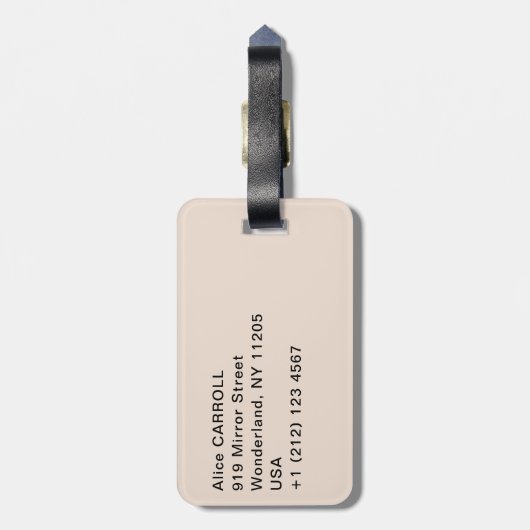 Katsushika Hokusai - Tea house te Koishikawa Bagagelabel (Achterkant verticaal)