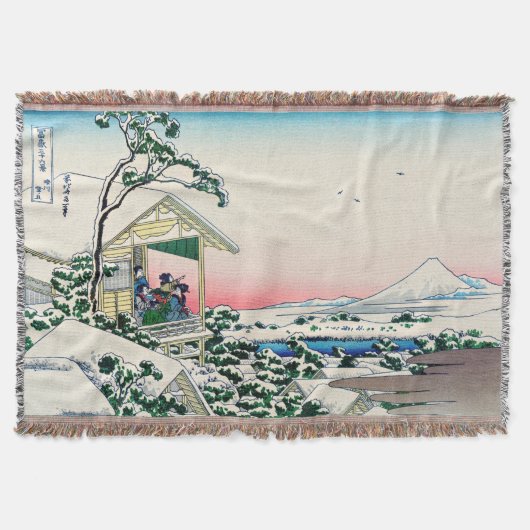 Katsushika Hokusai - Tea house te Koishikawa Deken (Voorkant)
