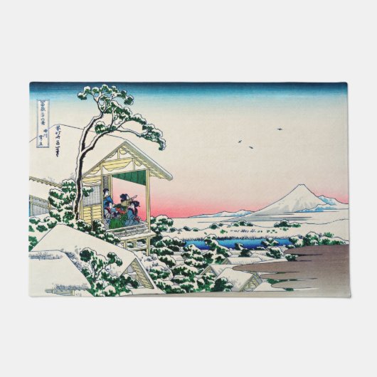 Katsushika Hokusai - Tea house te Koishikawa Deurmat (Voorkant)