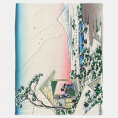 Katsushika Hokusai - Tea house te Koishikawa Fleece Deken (Voorkant)