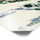 Katsushika Hokusai - Tea house te Koishikawa Foto Afdruk (Hoek)