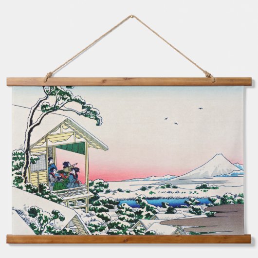 Katsushika Hokusai - Tea house te Koishikawa Hangend Wandkleed (Voorkant)