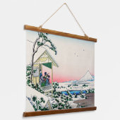Katsushika Hokusai - Tea house te Koishikawa Hangend Wandkleed (Gebogen)