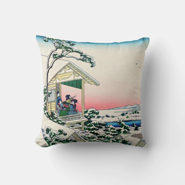 Katsushika Hokusai - Tea house te Koishikawa Kussen (Voorkant)