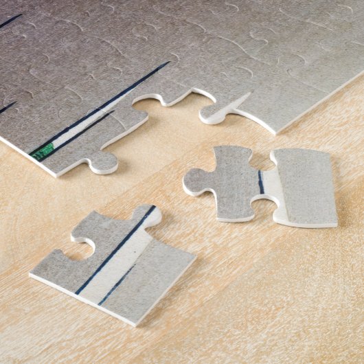 Katsushika Hokusai - Tea house te Koishikawa Legpuzzel (Zijkant)