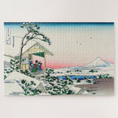 Katsushika Hokusai - Tea house te Koishikawa Legpuzzel (Horizontaal)