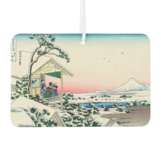 Katsushika Hokusai - Tea house te Koishikawa Luchtverfrisser (Voorkant)