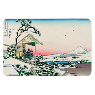 Katsushika Hokusai - Tea house te Koishikawa Magneet