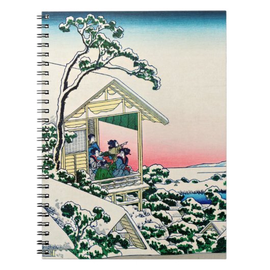 Katsushika Hokusai - Tea house te Koishikawa Notitieboek (Voorkant)