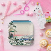 Katsushika Hokusai - Tea house te Koishikawa Papieren Bordje (Feest)