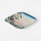 Katsushika Hokusai - Tea house te Koishikawa Papieren Bordje (Gebogen)