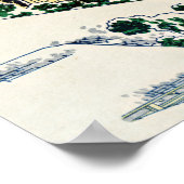 Katsushika Hokusai - Tea house te Koishikawa Poster (Hoek)
