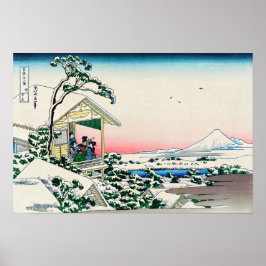 Katsushika Hokusai - Tea house te Koishikawa Poster