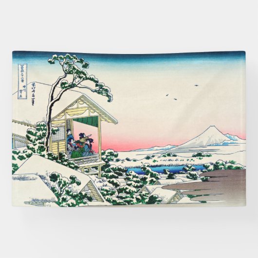 Katsushika Hokusai - Tea house te Koishikawa Spandoek (Horizontaal)