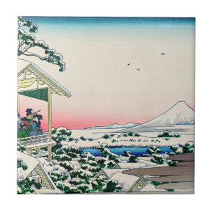 Katsushika Hokusai - Tea house te Koishikawa Tegeltje