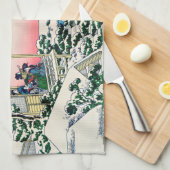 Katsushika Hokusai - Tea house te Koishikawa Theedoek (Quarter Fold)