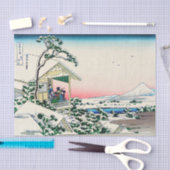 Katsushika Hokusai - Tea house te Koishikawa Tissuepapier (Craft)