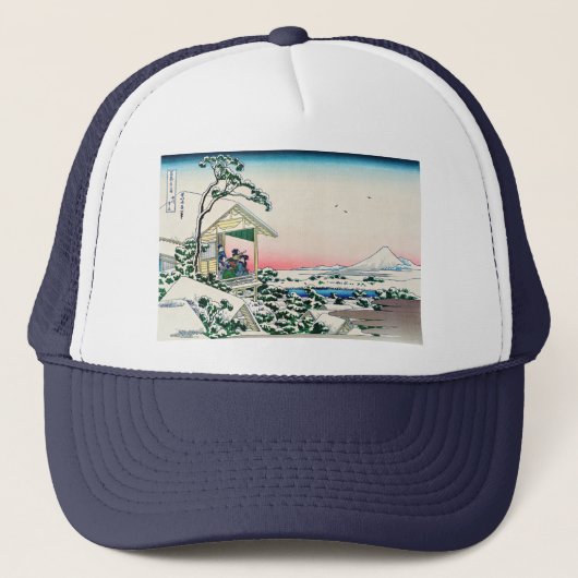 Katsushika Hokusai - Tea house te Koishikawa Trucker Pet (Voorkant)