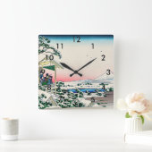 Katsushika Hokusai - Tea house te Koishikawa Vierkante Klok (Huis)