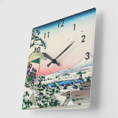 Katsushika Hokusai - Tea house te Koishikawa Vierkante Klok (Hoek)