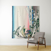 Katsushika Hokusai - Tea house te Koishikawa Wandkleed (In situ)