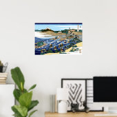 Katsushika Hokusai The Fuji seen from Kanaya Poster (Thuiskantoor)