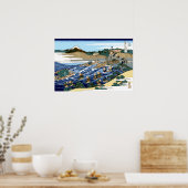 Katsushika Hokusai The Fuji seen from Kanaya Poster (Keuken)