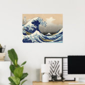Katsushika Hokusai The Great Wave in Kanagawa Poster (Thuiskantoor)