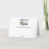 Katsushika Hokusai - Theehuis bij Koishikawa Kaart (Achterkant)