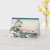 Katsushika Hokusai - Theehuis bij Koishikawa Kaart (Gele Bloem)